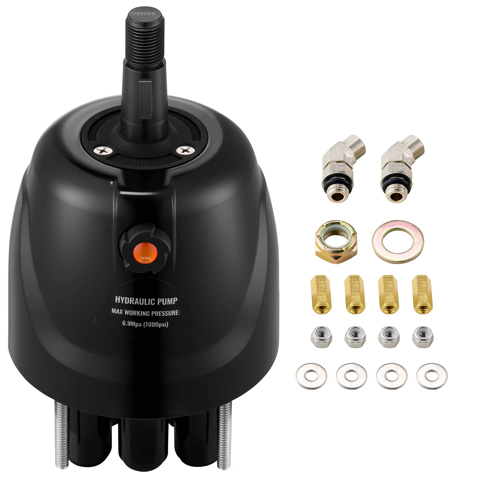 SucceBuy Outboard Hydraulic Steering Pump Helm 300 HP Hydraulic Pump HH5271-3 for Runabouts Boat Fishing Marine Boat Accessories