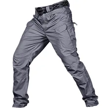  New Mens Tactical Pants Multiple Pocket Elasticity Military Urban Commuter Tacitcal Trousers Men Waterproof Cargo Pant 6XL 