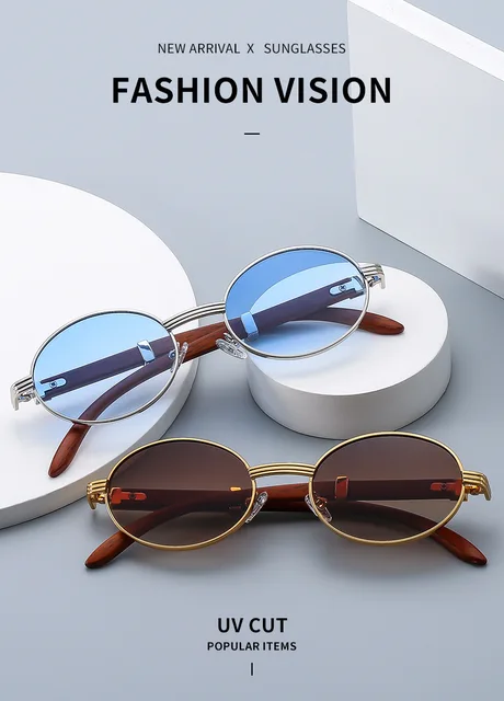 Pack De 3 Gafas De Sol Ovaladas Vintage | Protección UV400, Lentes De PC | Blanco, Negro Y Marrón | Para Mujeres
