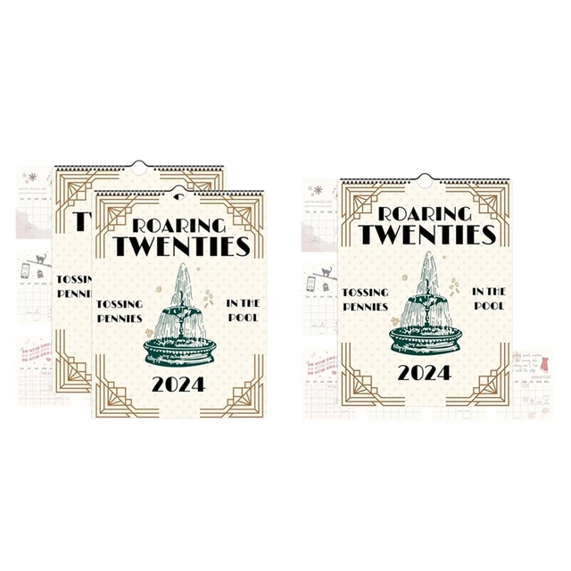 2024 Roaring Twenties Calendar Wall Calendar Gift Calendar 12 Monthly  Calendar Planner, Funny Hanging Monthly Wall Calendar - AliExpress