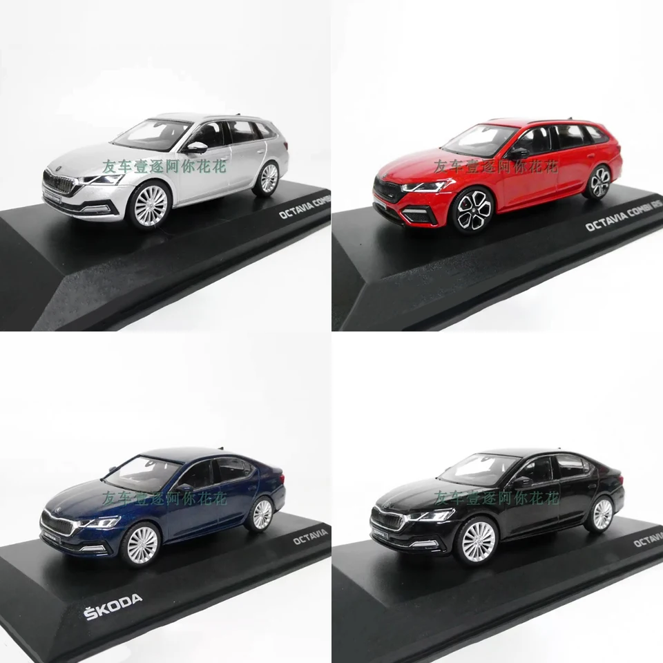 Miniature Skoda Octavia IV Combi RS Blanche 1/43 - Abrex - Neuve