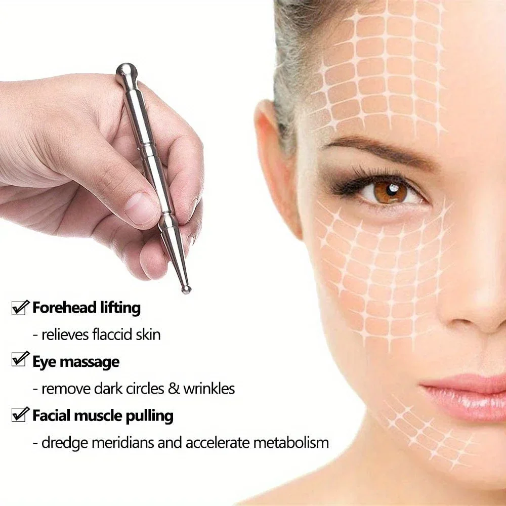 Stainless Steel GuaSha Massager Muscle Scraper Metal Scraping Tool Body Shaping Deep Tissue Fascia Face Relaxation Massage Stick