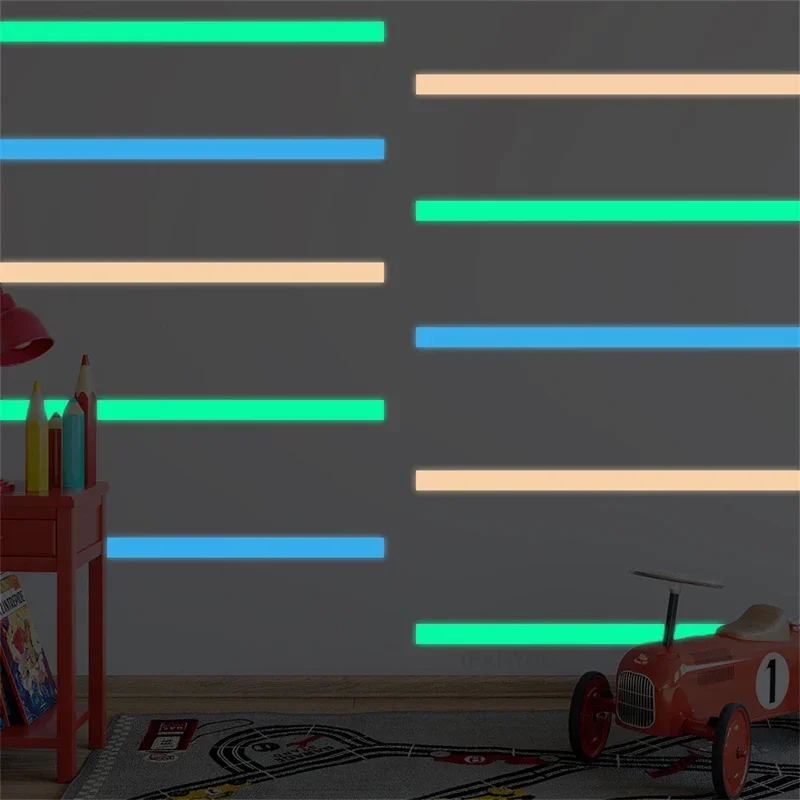 3 Meters Luminous Tape Self-adhesive Glow Emergency In The Dark Safety Stage Stickers Home Decor Party Supplies Decorative