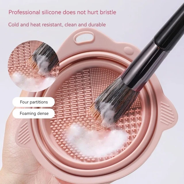 Silicone Pinceau Cosmétique Propre Oeuf Brosse De Nettoyage