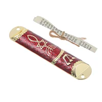 Mezuzah Scroll Jewish Door Practical Mezuza Metal Mezuza Plaque Judaica Gift with Scroll 1