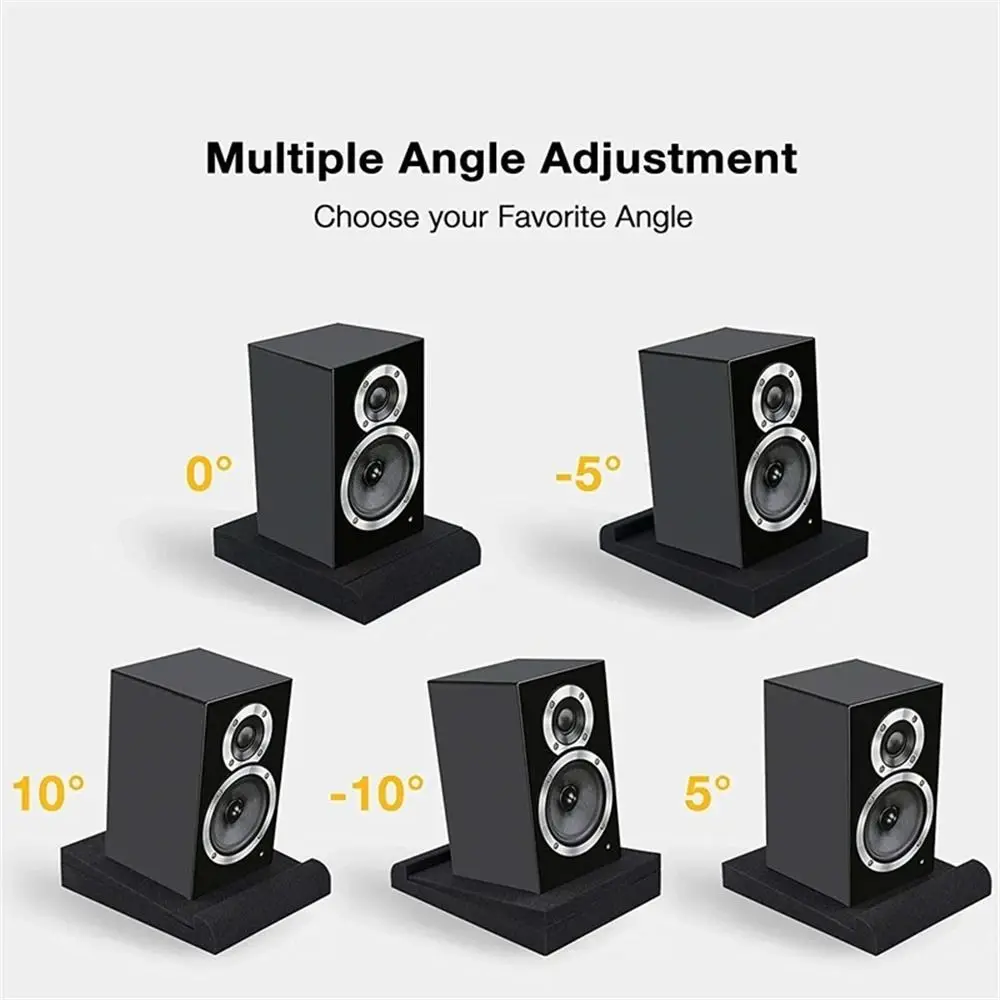 Acoustic Foam Speaker Isolation Pads for Studio Monitors and Subwoofers