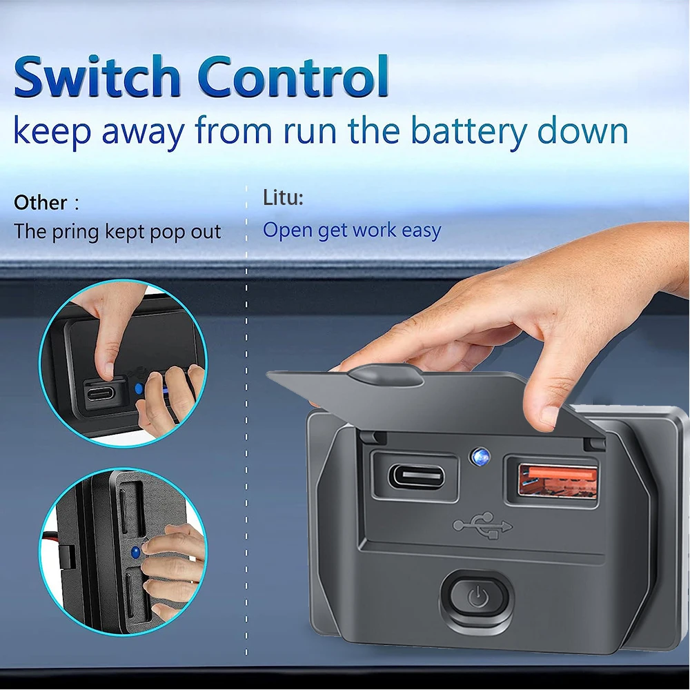 Car Charger Dual USB Ports 12V/24V