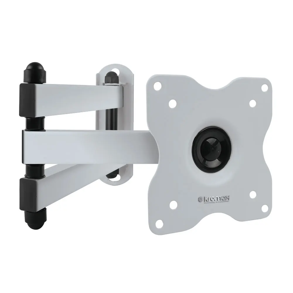 ТВ Кронштейн Kromax DIX-15 white (Настенный наклонно-поворотный сталь диагональ 15-28