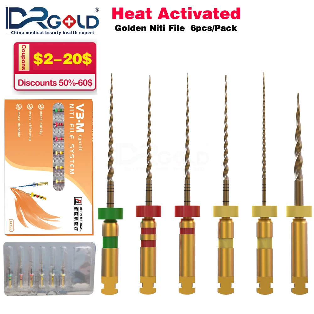 PRO Dental Nickel Titanium Heat Activation Root Canal File Endodontic