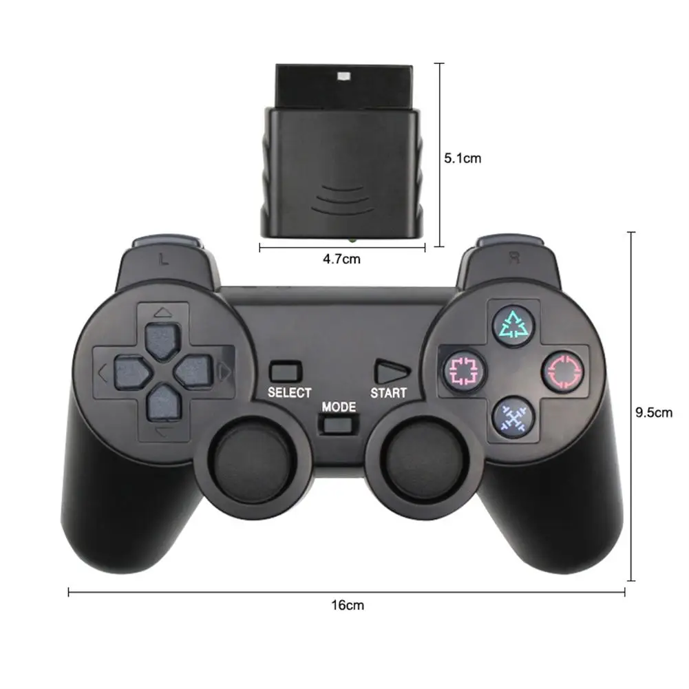 Wireless Gamepad Double Vibration Shock Joypad Usb Pc Game Controller No Delay Compatible For Sony Ps2 Console Joystick Control 