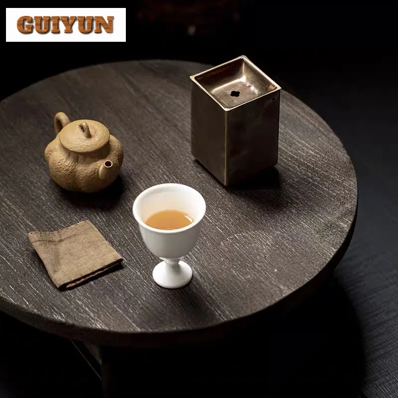 350ml Handmade 304 Stainless Steel Square Jianshui Pot Holder Washing Cup Bowl Writing-brush Washer Chaxi Supplies Ornaments