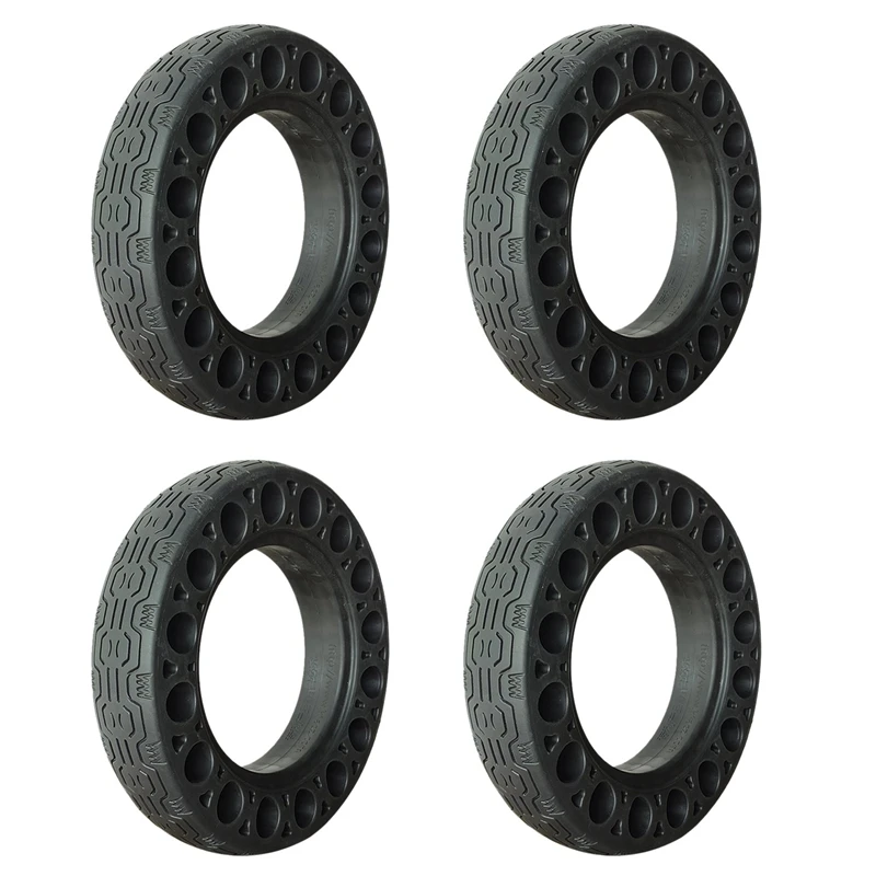4x-10-inch-rubber-solid-tires-for-ninebot-max-g30-electric-scooter-honeycomb-shock-absorber-damping-tyre-black