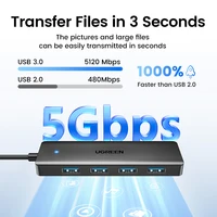 UGREEN USB 3.0 Hub 4 Ports  USB HUB Slim for Mouse, Keyboard Compatible with MacBook Pro Air Laptop Desktop PC Xbox PS5 Splitter 2
