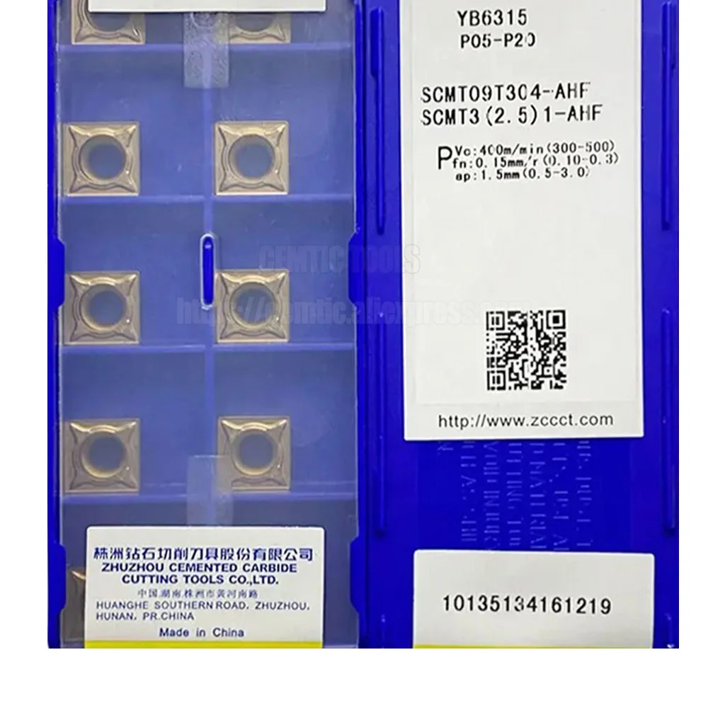 

SCMT09T304-AHF ZCC SCMT 09T304 AHF YB6315 YB9320 Carbide Insert Turning Tools