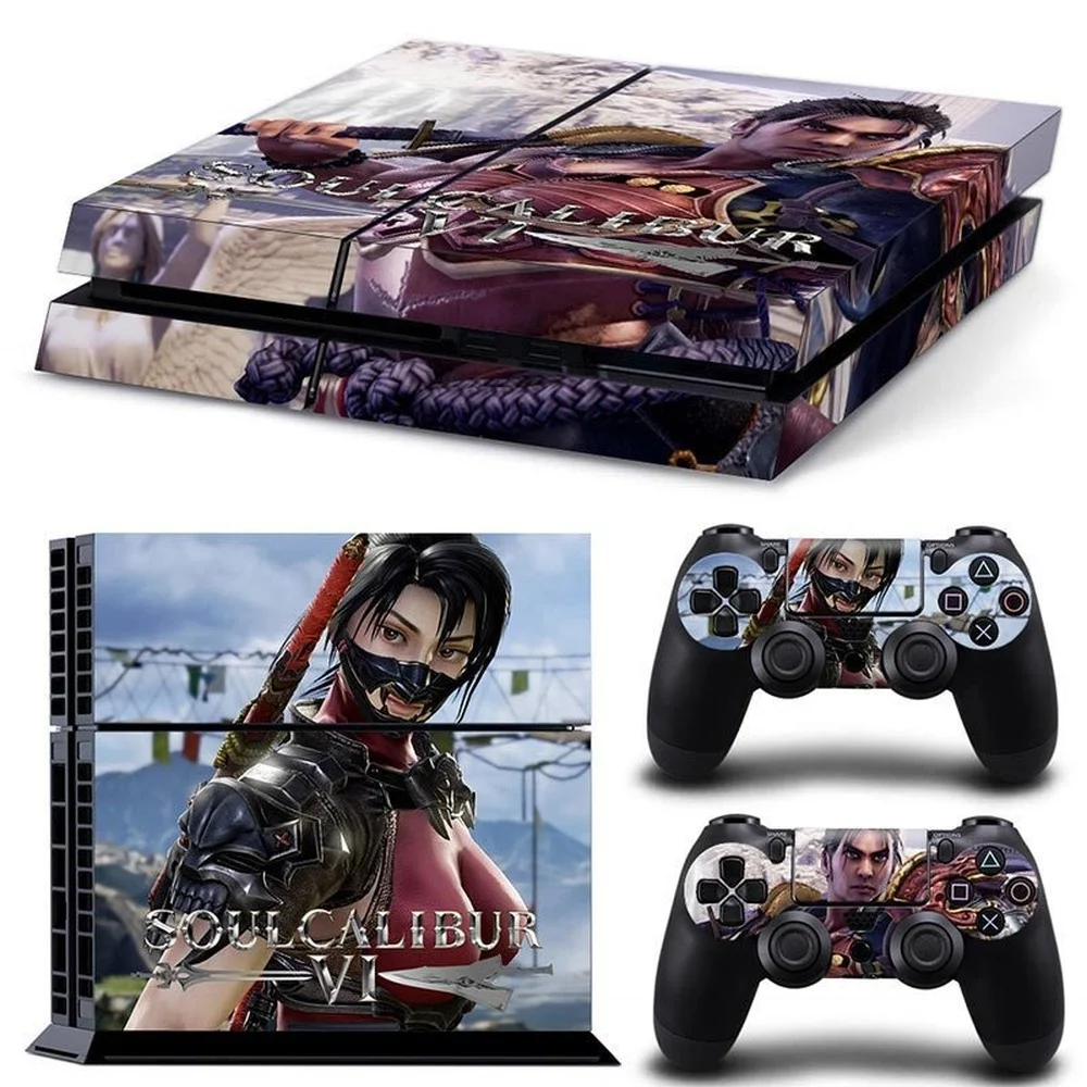 For Ps4 Soulcalibur 6 Pvc Skin Vinyl Sticker Decal Cover Console Dualsense Controllers Dustproof Protective Sticker