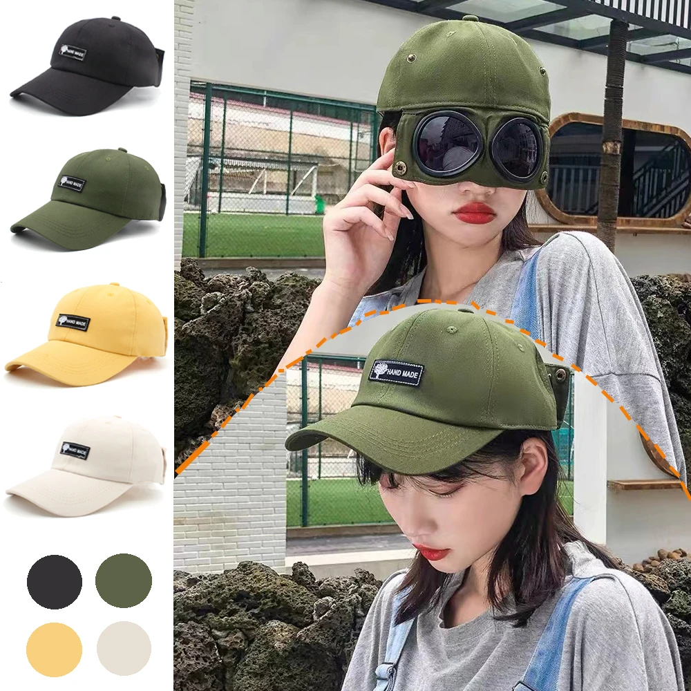 

Men Women Solid Cotton Baseball Caps Summer Sunglasses Hip Hop Hats Party Street Style Outdoor Size US 7 1/4 UK L