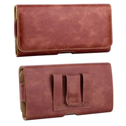 Universal Smartphone Pouch with Belt Clip Holster for 5.5 inch (Brown)