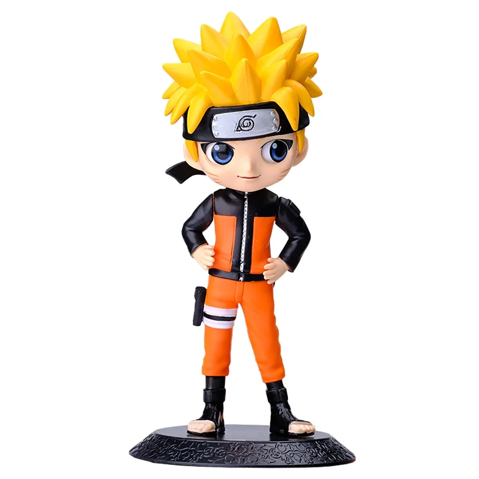 Kawaii Anime Naruto Collectible PVC Figures - Uzumaki, Kakashi, Gaara & Sasuke