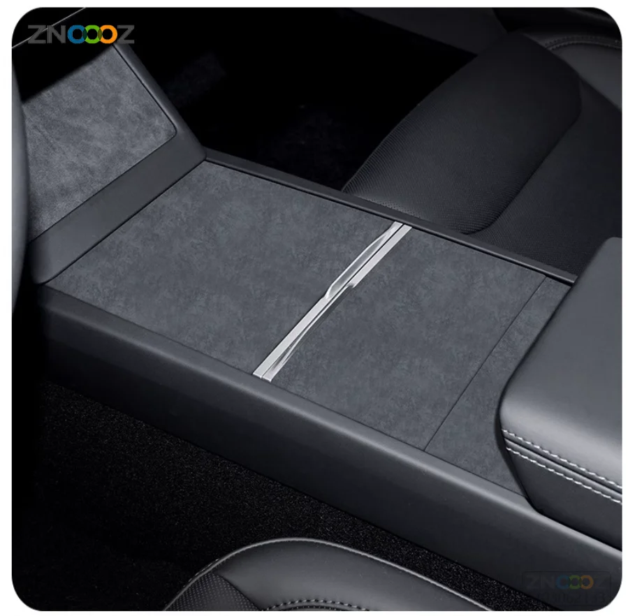 Black Trims For Tesla Model Y/3 2021-2023 Model 3 2024 Interior Center Console Wrap Kits Decor Stickerer 5