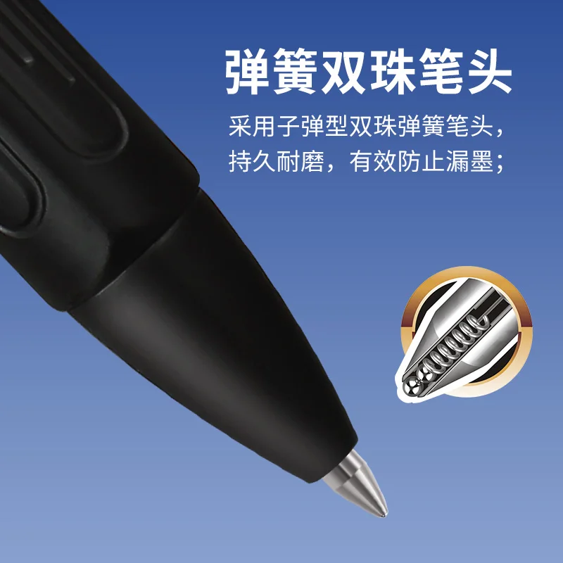 Pack 10 Bolígrafos Punta Media Negro Azul Mixto Escuela Bolígrafos