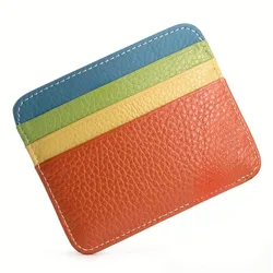 Sleek Minimalist Card Holder Wallet with 6 Slots (Yellow)