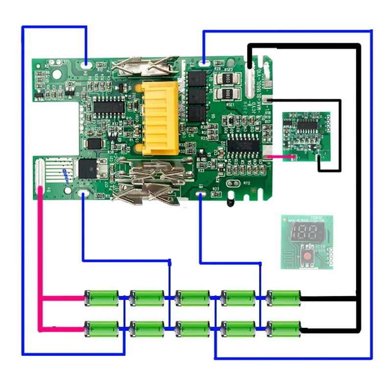 BL1830 Li-ion battery case Charging Protection Circuit Board PCB LED Digital Indicator Box For Makita 18V 6.0Ah Housings Shell
