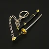 20 Styles Roronoa Zoro Swords Keychain For Men Metal Weapon Model 9cm Anime Scabbard Sabre Snow Knife Key Chain Katana Gifts Toy 1