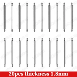 Premium Watch Band Spring Bars - Metal Strap Link Pins (20 Pack) for Repair and Adjustment (Thickness 1.8mm)