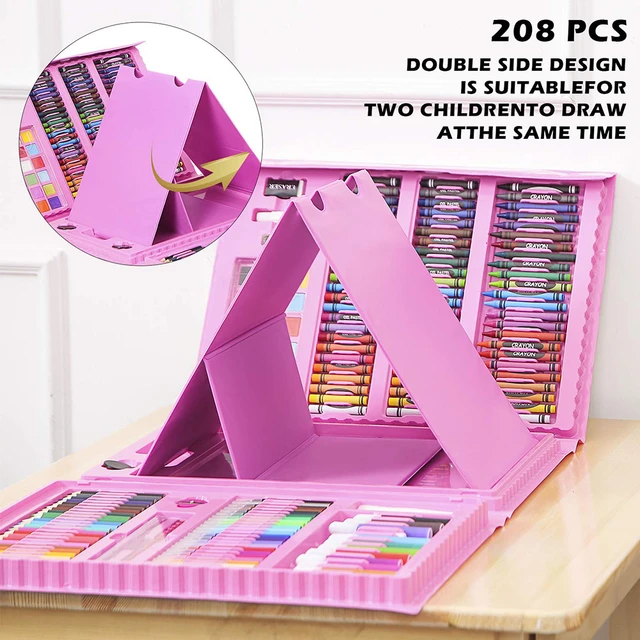 42/150/208pc Art Supplies Kit，Gifts Art Set Case with Double