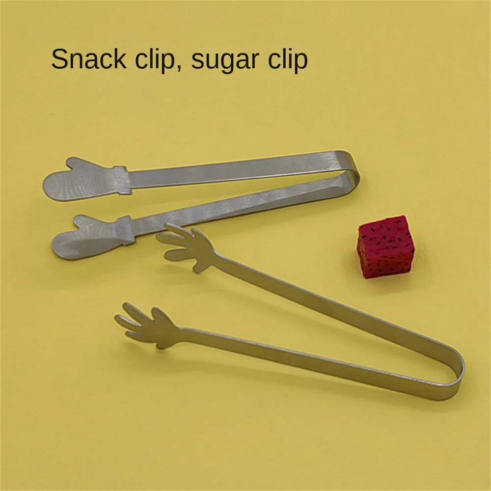 Creative Stainless Steel Food Tongs Ice Clip Candy BBQ Dessert Non-slip Tongs Tea Set Food Serving Utensil Kitchen Bar Accessor food tongs kitchen utensils set