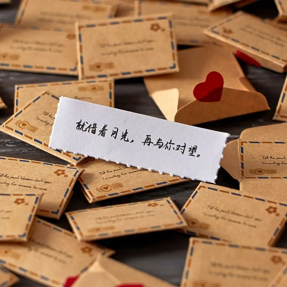 100가지 약속/축복/할 일 목록 미니 러브레터 세트 DIY 서프라이즈 선물 수제 사랑의 메시지 종이 수공예품