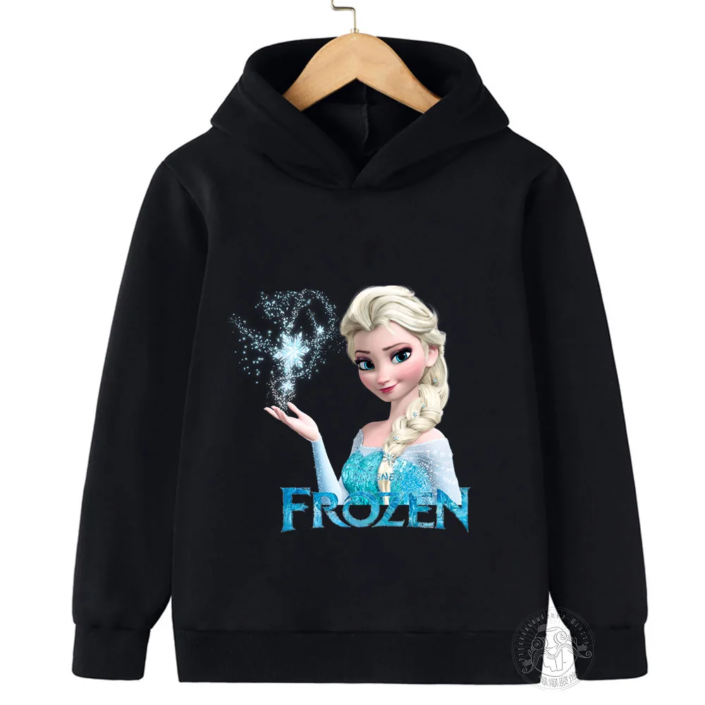 Children hoodie Disney Frozen printing sweater kid princess Elsa pullover long sleeve girls hooded sweatshirt