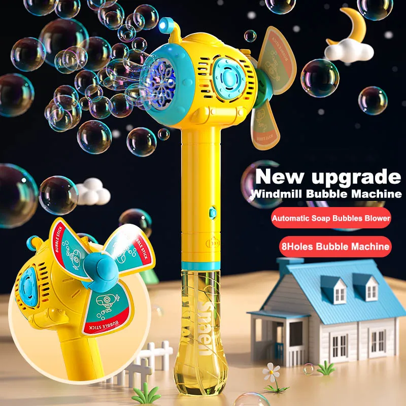 Bubble Gun Electric Automatic Soap Submarine Bubbles Machine Kids