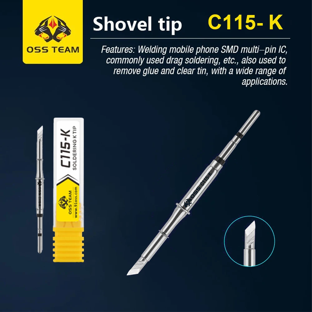 OSS C115 C210 C245 Super Fine series Soldering Iron Tips for T80 HS02 soldering