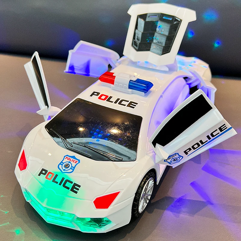 Electric Dancing Deformation Rotating Universal Police Car Boy Toy Children Girl Music Luminous Car electric dancing deformation rotating universal police car boy toy children girl music luminous car