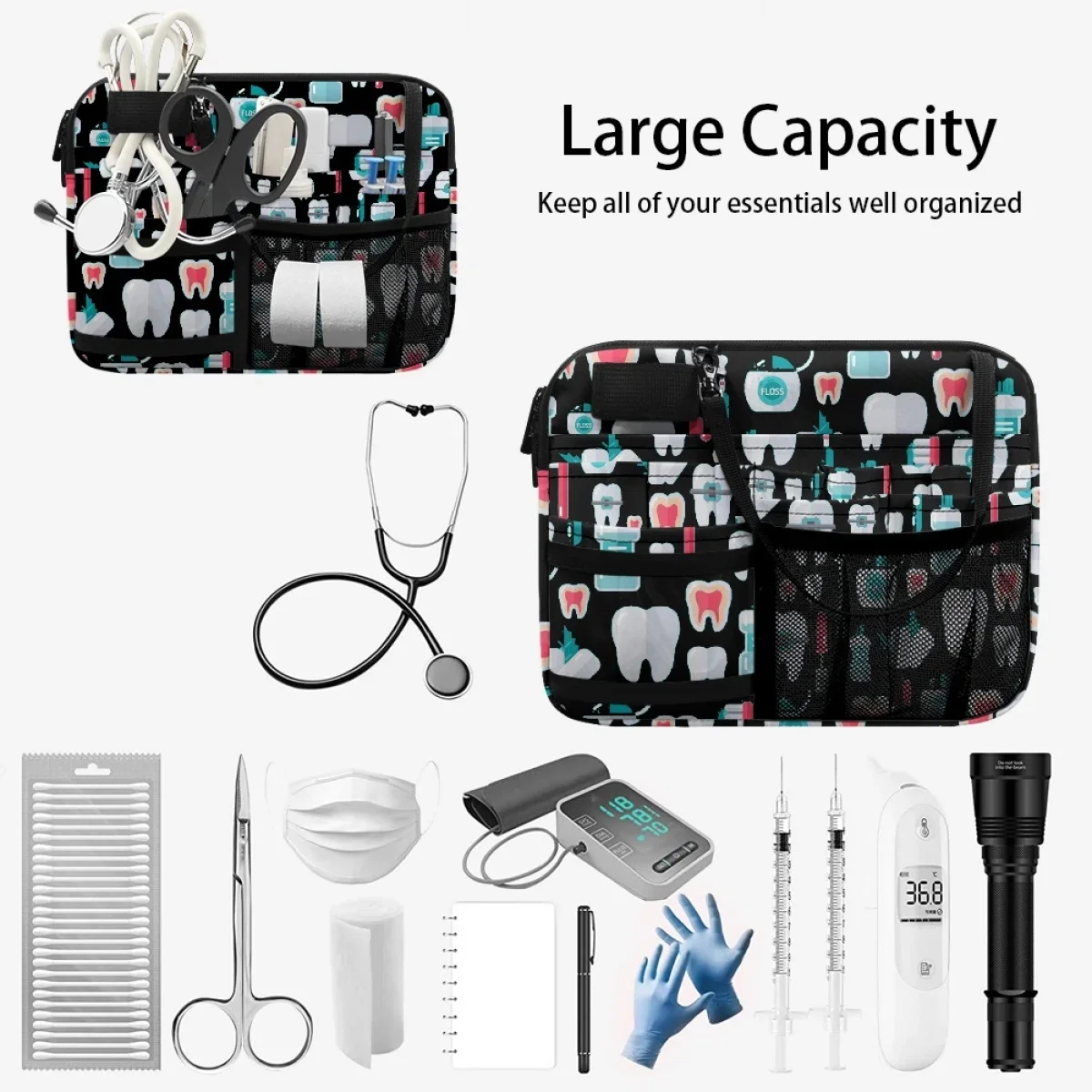 High Quality Designer Luxury Bag Health Teeth Dentistry Fanny Pack Emergency Adjust Portable Organizer Belt riñoneras Para Mujer