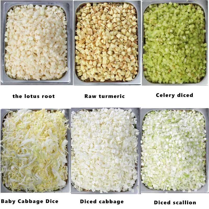 110V/220V Multifunctional Vegetable Carrot Potato Dicing Machine Cutter Slicer Commercial Dicing Machine Small Electric Slicer vegetable cutter