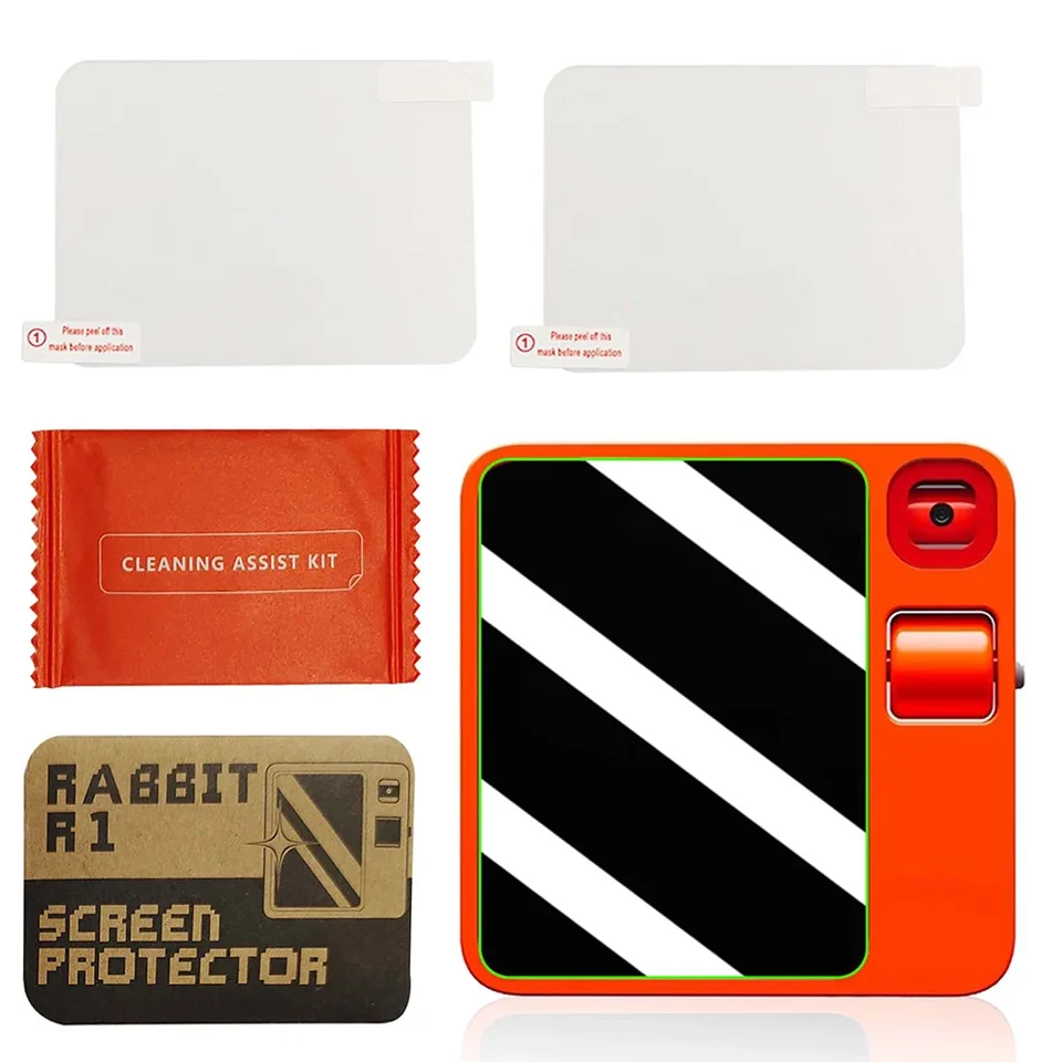 2 Pack Full Coverage Glass Screen Protectors for Rabbit R1