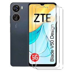 Premium 9H Tempered Glass Screen Protector Film, 2/4 Pack for 2 Pieces (For V50 Design 5G)