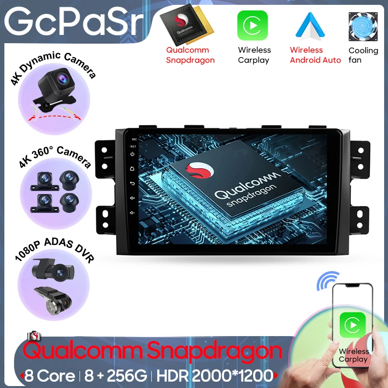 

Car Radio Android Player For Kia Mohave 2008 - 2016 Navigation GPS Android Auto Carplay Stereo Head 5G Wifi No 2din DVD