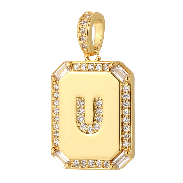 26 Letter Alphabet Charms for Necklace Keychain Diy Accessories Gold Name Charms for Jewelry Making Supplies initial pendant