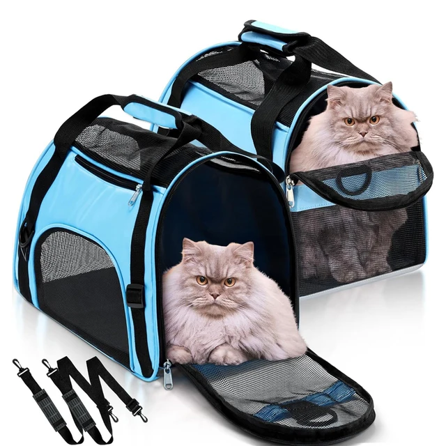 Sac à Main Portable en Maille Respirante pour Chat et Chien, Accessoire de Transport Pliable 1
