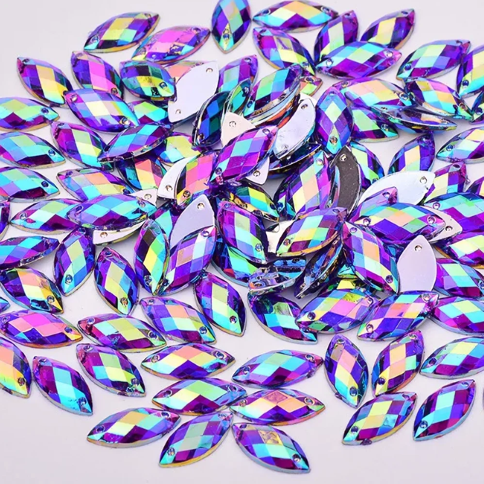 Horse Eye Acrylic Rhinestones - Detail Image 1