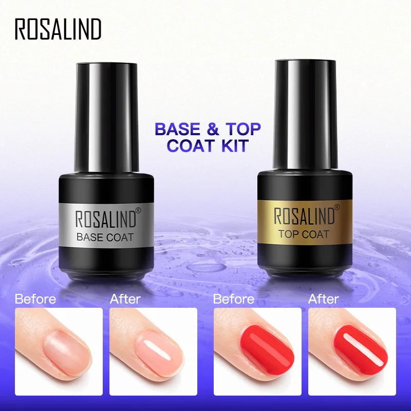 ROSALIND Gel Nail Polish Set For Professional Manicure Design With Nail Tool Kit Semi Permanent Gel Varnish Kit Gel Polish Set 6