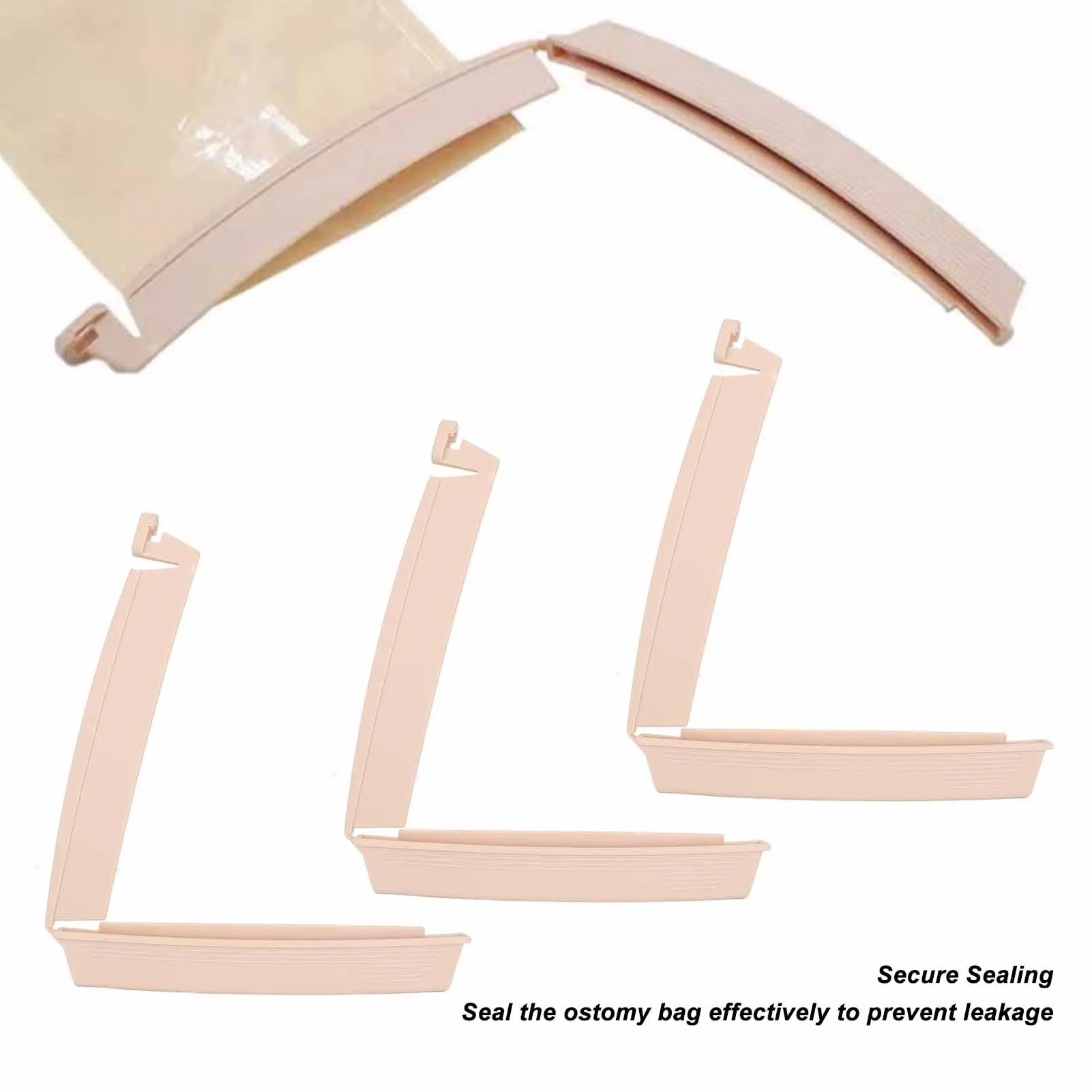 Colostomy Bag Clip Ostomy Bag Sealing Clip Reusable Flexible Drainable Pouch Clamp Tail Closure Postoperative Care Tools 3