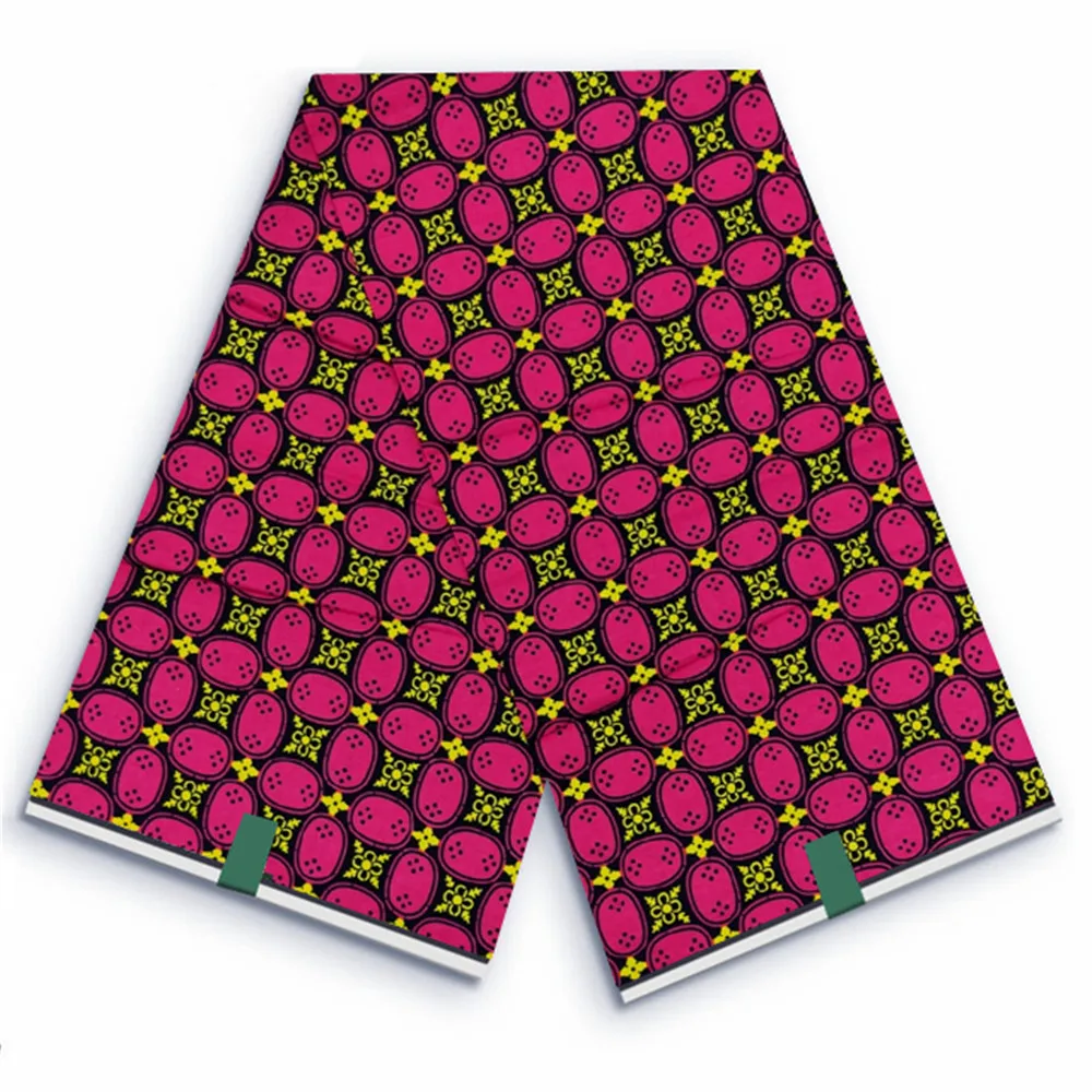 

Original Veritable African Wax Fabrics 100% Cotton Nigerian Print Batik Ankara High Quality Hollandais Pagne Sewing Material