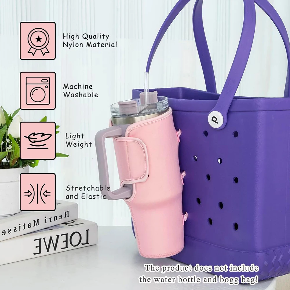 Cup Holder for Bogg Bag Drink Cup Holder Adjustable Portable Sleeve Versatile Beverage Storage for Stanley 16-40oz
