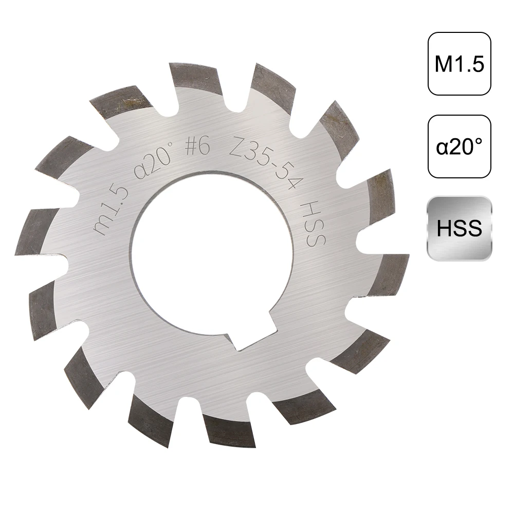 8Pcs Involute Gear Cutter Set High Speed Steel Milling Cutting Tools 14