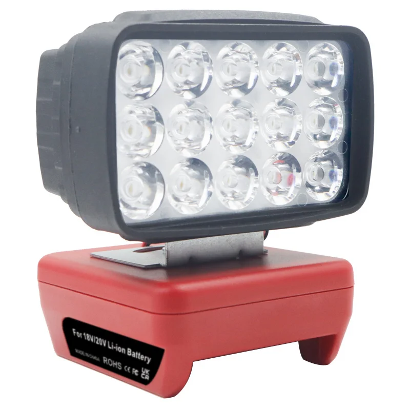Car LED Work Lights Flashlights Electric Torch Spotlight USB Power Bank For Milwaukee 18V Li-ion Battery High Low Beam Contr portable flashlight portable spotlight portable work lights portable work light