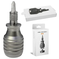 Ergonomic Aluminum Alloy Mini Screwdriver Handle with 1/4 Bit Holder (7 in 1)